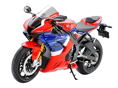 TAMIYA 14138 Honda Fahrzeug 1:12 CBR 1000-RR-R Fireblade SP, originalgetreue Nachbildung, Modellbau, Plastik Bausatz, Basteln, Hobby, Kleben, Modellbausatz, Zusammenbauen, unlackiert von TAMIYA