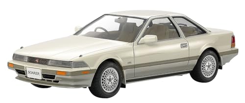 TAMIYA 24064 1:24 Toyota Soarer 3.0 GT - Modellbau, Plastik Bausatz, Basteln, Hobby, Kleben, Plastikbausatz, unlackiert, Weiß von TAMIYA