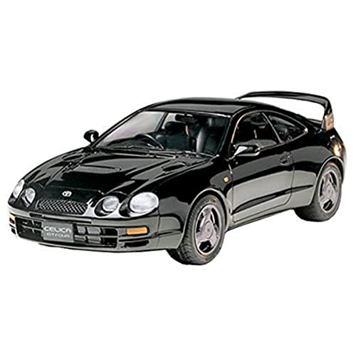 TAMIYA 24133 1:24 Toyota Celica GT-Four - originalgetreue Nachbildung, Modellbau, Plastik Bausatz, Basteln, Hobby, Kleben, Modellbausatz, Zusammenbauen, unlackiert, Schwarz von TAMIYA