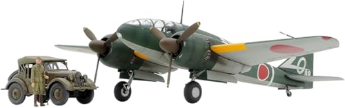 TAMIYA 25217 1:48 JPN Ki-46-III 100 & Kurogane (4) - originalgetreue Nachbildung, Plastik Bausatz, Basteln, Modellbausatz, Zusammenbauen, unlackiert von TAMIYA