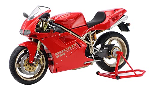 Tamiya 14068 1:12 Ducati 916 Desmo. 1993, Modellbausatz,Plastikbausatz, Bausatz zum Zusammenbauen, detaillierte Nachbildung von TAMIYA