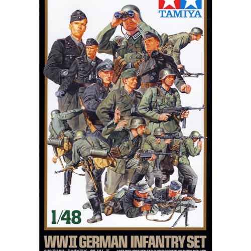 Tamiya 300032512-1:48 WWII Figuren-Set Deutsche Infanterie (15) von TAMIYA