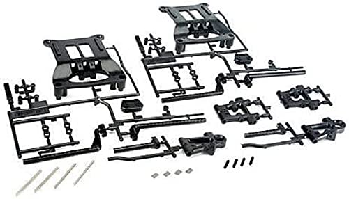 Tamiya 300051217 - TT-01D/R/E B-Teile Querlenker/Karosseriehalter, Schwarz von TAMIYA