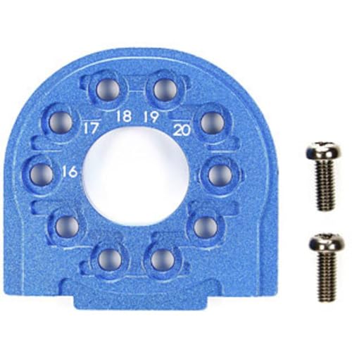 Tamiya 300054558 - TT-02/B Alu Motorhalter, blau eloxiert von TAMIYA