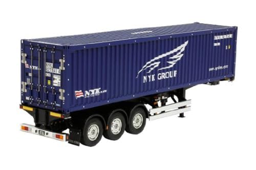 TAMIYA 300056330 56330 Traktor 1:14 RC Container Auflieger NYK, blau, 40 ft von TAMIYA