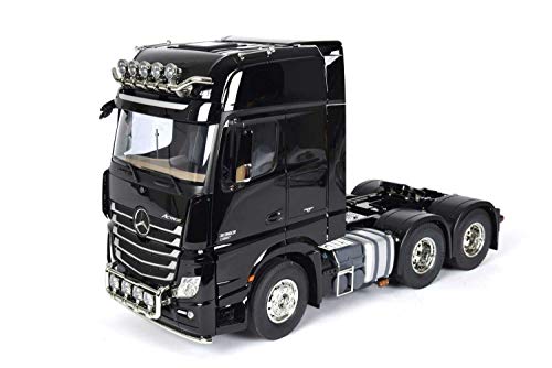 TAMIYA 300056348 Mercedes-Benz Fahrzeug 1:14 RC MB Actros 3363 Giga Sp. 6x4, schwarz von TAMIYA