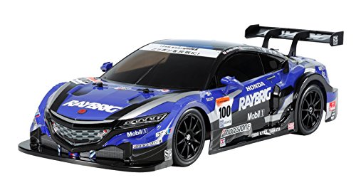 TAMIYA 300058599 58599 TT-02 Raybrig NSX Concept-GT Brushed 1:10 RC Modellauto Elektro Straßenmodell Allradantrieb, Schwarz von TAMIYA