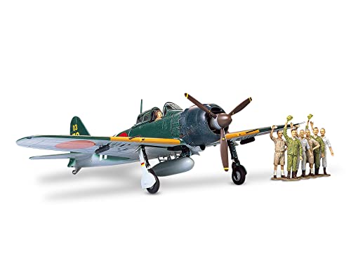 Tamiya 300061027 Mitsubishi 300061027-1:48 WWII Japanischer A6 M5C Type 52 Zero Fighter,originalgetreue Nachbildung, Plastik Bausatz, Basteln, Modellbausatz, Zusammenbauen, unlackiert von TAMIYA