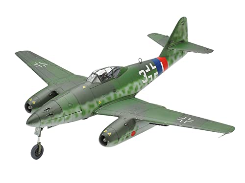 Tamiya 300061087-1:48 WWII Deutsche Messerschmitt Me262 A-1A,originalgetreue Nachbildung, Plastik Bausatz, Basteln, Modellbausatz, Zusammenbauen, unlackiert Tamiya 300061087-1:48 WWII Deutsche Messerschmitt Me262 A-1A,originalgetreue Nachbildung, Plastik Bausatz, Basteln, Modellbausatz, Zusammenbauen, unlackiert von TAMIYA