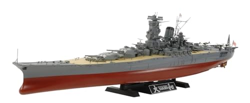 Tamiya 300078030-1:350 Jap. Yamato 2013 Schlachtschiff,originalgetreue Nachbildung, Plastik Bausatz, Basteln, Modellbausatz, Zusammenbauen, unlackiert von TAMIYA