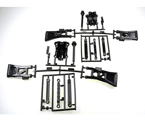 Tamiya 319000563 - TT02B C-Teile Querlenker/Karosserie-Halter, Schwarz Tamiya 319000563 - TT02B C-Teile Querlenker/Karosserie-Halter, Schwarz von TAMIYA