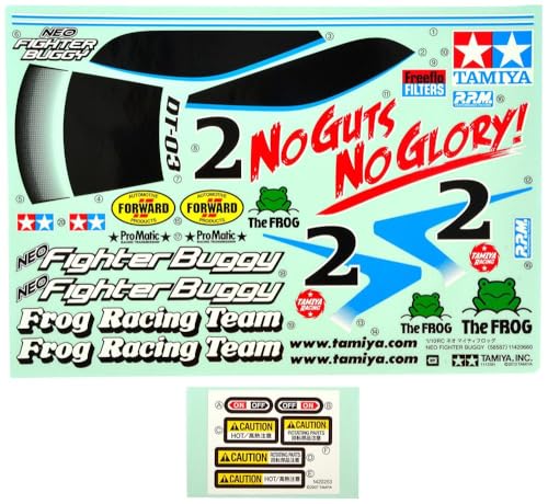 Tamiya 319495811 DT-03 Sticker Neo Fighter Buggy, Cartoon, Mehrfarbig, Medium von TAMIYA