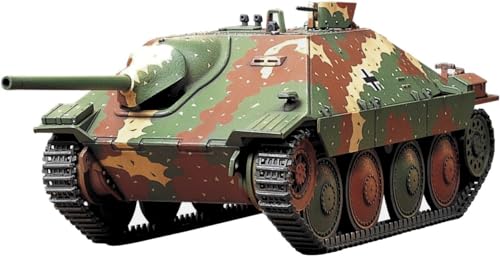 Tamiya 32511 1:48 WWII Jagdpanzer 38t Hetzer Mit.Pro. - Originalgetreue Nachbildung, Modellbau, Plastik Bausatz, Basteln, Hobby, Modellbausatz, Zusammenbauen, unlackiert von TAMIYA