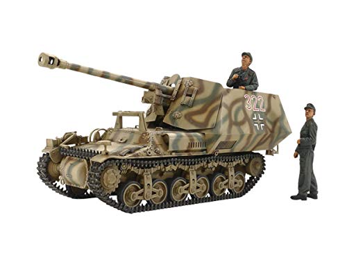 TAMIYA 35370-000 Spielzeug Militär 1:35 Deutscher Sd.Kfz.135 Marder I Jagdpanzer, Modellbausatz, Plastikbausatz, Bausatz zum Zusammenbauen, detaillierte Nachbildung, unlackiert, Braun, zzzz-s von TAMIYA