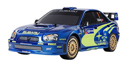 TAMIYA 47372-1:10 Bausatz für RC Auto Subaru Impreza WRX 2004 (TT-01E) - detaillierter Modellbausatz für ferngesteuertes Auto zum Zusammenbauen, ab 14 Jahre, unlackiert, Mittel von TAMIYA