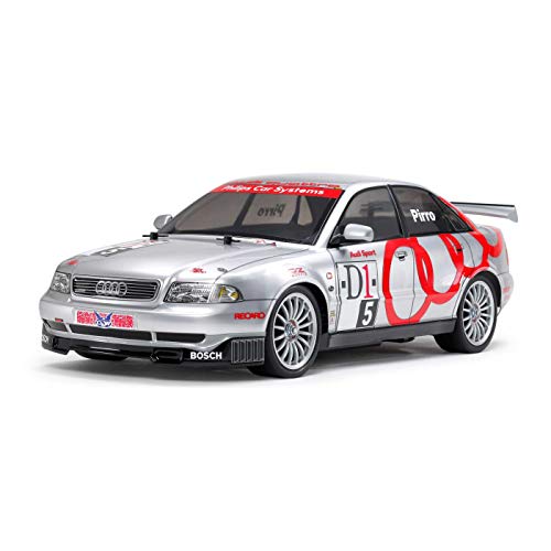 TAMIYA 47414 Audi 1:10 RC A4 Quattro Touring (TT01E), Silber von TAMIYA