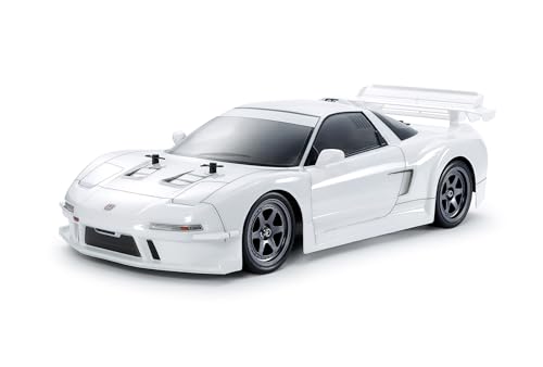 TAMIYA 47506 1:10 RC Honda NSX Racing TT-02 Weiß Lackiert - ferngesteuertes Auto, Fahrzeug, Modellbau, Zusammenbauen, Hobby, RC Bausatz, vorlackiert von TAMIYA