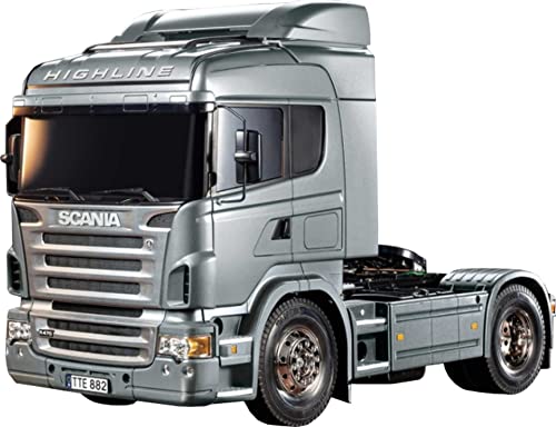 Tamiya 56364 1:14 RC Scania R470 Silber Edition, Modellbausatz,Plastikbausatz, Bausatz zum Zusammenbauen, detaillierte Nachbildung, Medium von TAMIYA