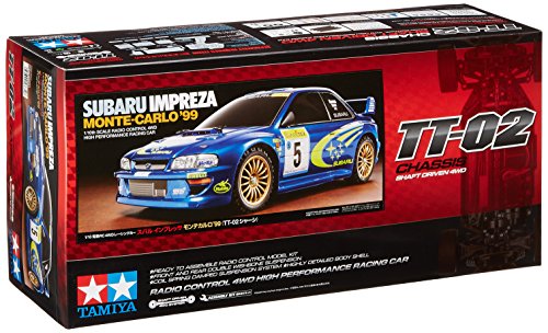 Tamiya 58631-1:10 RC Subaru Impreza MC 99 TT-02, ferngesteuertes Auto, RC Fahrzeug, Modellbau, Bausatz zum Zusammenbauen, Hobby, Basteln von TAMIYA