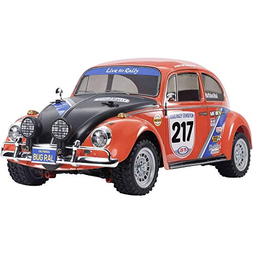 TAMIYA 58650-1:10 RC VW Beetle Rally MF-01X, ferngesteuertes Auto/Fahrzeug, Modellbau, Bausatz, Hobby, Zusammenbauen von TAMIYA