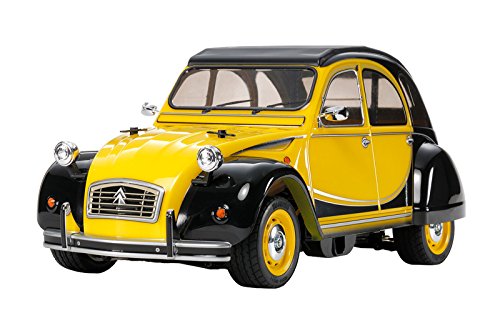 TAMIYA 58655 - 1:10 RC Citroen 2CV Charleston M-05, ferngesteuertes Auto / Fahrzeug, Modellbau, Bausatz, Hobby, Zusammenbauen, Unlackiert von TAMIYA