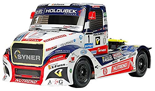 TAMIYA 58661-1:14 RC Buggyra Fat Fox RaceTruck TT-01E, ferngesteuertes Auto/Fahrzeug, Modellbau, Bausatz, Renntruck, Hobby, Zusammenbauen, Weiß von TAMIYA