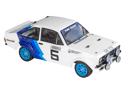 TAMIYA 1:10 RC Ford Escort MkII RAL.Lac. MF-01X, ferngesteuertes Auto, RC Fahrzeug, Modellbau, Bausatz zum Zusammenbauen, Bausatzmodell, Weiß von TAMIYA