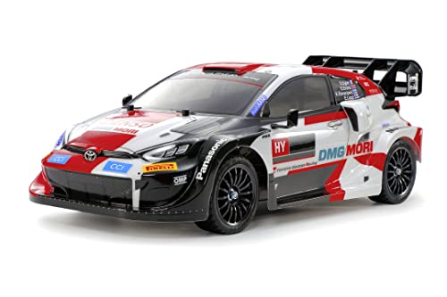 Tamiya 58716 1:10 RC Toyota Yaris Rally 1 Hyb. TT-02 - ferngesteuertes Auto, Fahrzeug, Modellbau, Zusammenbauen, Hobby, RC Bausatz, unlackiert, Rot von TAMIYA