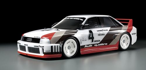 TAMIYA 58744 1:10 RC Audi 90 Quattro Racing TT-02 - ferngesteuertes Auto, Fahrzeug, Modellbau, Zusammenbauen, Hobby, RC Bausatz von TAMIYA