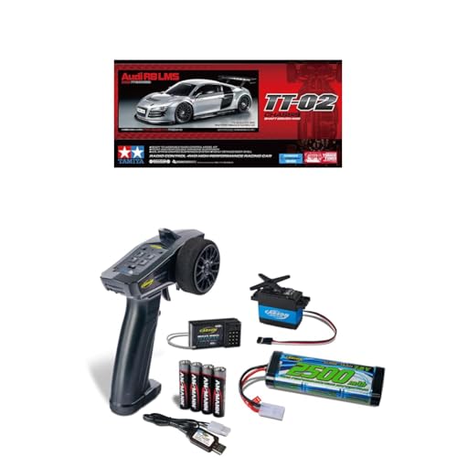 TAMIYA 58749 1:10 RC Audi R8 LMS 2008 TT-02 Bundle Komplettset Start- ferngesteuertes Auto, Fahrzeug, Modellbau, Zusammenbauen, Hobby, RC Bausatz TAMIYA 58749 1:10 RC Audi R8 LMS 2008 TT-02 Bundle Komplettset Start- ferngesteuertes Auto, Fahrzeug, Modellbau, Zusammenbauen, Hobby, RC Bausatz von TAMIYA