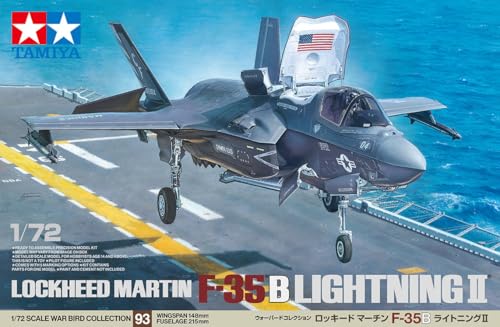 TAMIYA 60793 1:72 F-35B Lightning II - originalgetreue Nachbildung, Plastik Bausatz, Basteln, Modellbausatz, Zusammenbauen, unlackiert von TAMIYA