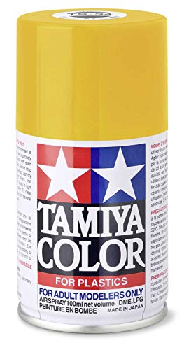 TAMIYA 85034 TS-34 Camelgelb glänzend 100ml - Sprühfarbe für Plastikmodellbau, Modellbau und Bastelzubehör, Sprühfarbe für den Modellbau, Gelb von TAMIYA