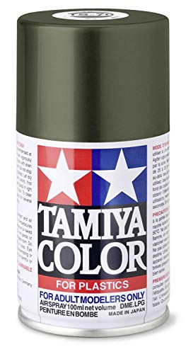 TAMIYA 85070 TS-70 Braunoliv (Olive Drab) matt 100ml - Sprühfarbe für Plastikmodellbau, Modellbau und Bastelzubehör, Sprühfarbe für den Modellbau von TAMIYA