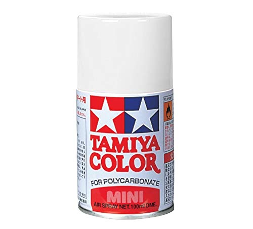 TAMIYA 86057 PS-57 Perleffekt Weiss Polycarbonat 100ml - Sprühfarbe für Plastikmodellbau, Modellbau und Bastelzubehör, Sprühfarben für den Modellbau von TAMIYA