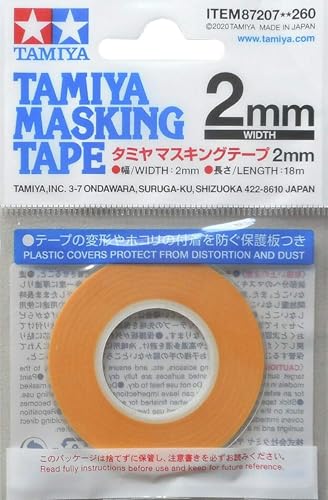 TAMIYA 87207 Masking Tape 2 mm/18m, Modellbau, Zubehör, Mehrfarblackierungen von TAMIYA