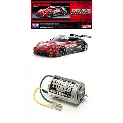 TAMIYA Bundle 58735 1:10 RC Motul Autech Z 2023 TT-02 54358 E-Motor RS-540 Torque-Turned 25 Turn -ferngesteuertes Auto, Fahrzeug, Modellbau, Zusammenbauen, Hobby, RC Bausatz, unlackiert von TAMIYA