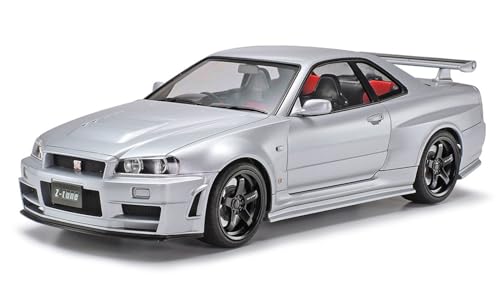 TAMIYA Nissan 300024282 NISMO Skyline GT-R Z-Tune (R34) Automodell Bausatz 1:24, Mittel, Grau von TAMIYA