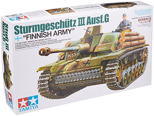 TAMIYA TM35310 300035310 - WWII Sturmgeschütz III Ausführung G Finnland 1942, Bausatz 1:35 von TAMIYA