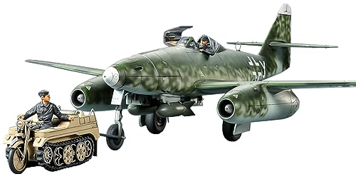 Tamiya 25215 1:48 Me262A-2A m. Kettenkraftrad (2) - Modellbau, Plastik Bausatz, Hobby, Basteln, Kleben, Modellbausatz, Modell, Zusammenbauen, Moulded Colour von TAMIYA