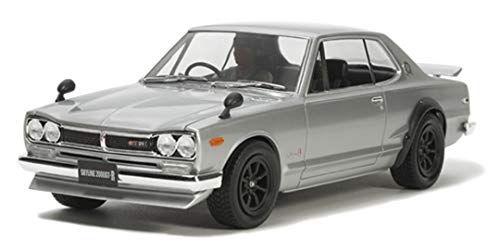 Tamiya 300024335 - Fahrzeuge - 1:24 Nissan Skyline 2000 GT-R Street-Custom, Metallic-Dunkelgrau von TAMIYA