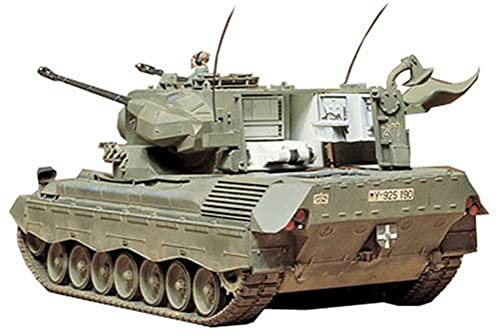 Tamiya 35099 1:35 BW Flak-Panzer Gepard (1), Modellbausatz,Plastikbausatz, Bausatz zum Zusammenbauen, detaillierte Nachbildung, Armeegrün, Mittel von TAMIYA