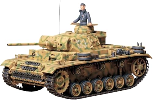 TAMIYA 35215 1:35 Deutscher PzKpfw. III AUSF. L (1), Modellbausatz,Plastikbausatz, Bausatz zum Zusammenbauen, detaillierte Nachbildung, Camo, Mehrere Farben von TAMIYA