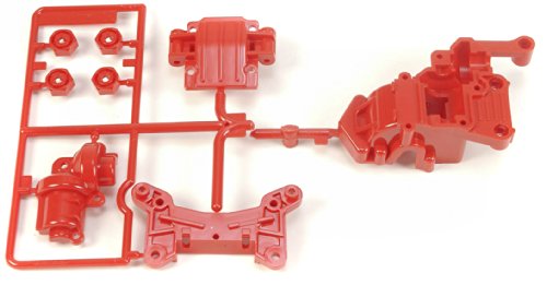 Tamiya 300050541 - TA01/02 Getriebegehäuse vorne, rot von TAMIYA