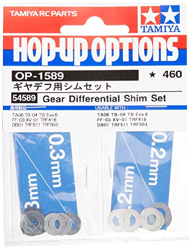 Tamiya 300054589 - Kegeldifferenzial Shim-Set, 0,2/0,3 mm, Modellbauzubehör, 4 Stück Tamiya 300054589 - Kegeldifferenzial Shim-Set, 0,2/0,3 mm, Modellbauzubehör, 4 Stück von TAMIYA