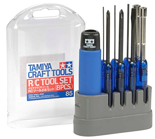 Tamiya 300074085 - RC-Werkzeugset, 8-teilig, Blau von TAMIYA