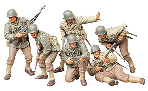 Tamiya 35192 - 1:35 WWII Figuren-Set US Infanterie Angriff (6) von TAMIYA