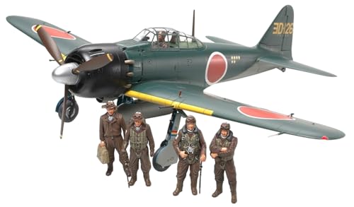 TAMIYA 61103 Mitsubishi Militär 61103-1:48 Japanische A6M5/5a Zero Fighter, Modellbau, Plastik Bausatz, Basteln, Hobby, Kleben, Plastikbausatz, unlackiert von TAMIYA