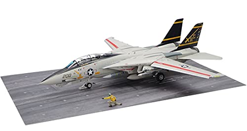 TAMIYA 61122 1:48 Grumman F-14A Flzg-Trägerstart Spä. -originalgetreue Nachbildung, Plastik Bausatz, Basteln, Modellbausatz, Zusammenbauen, unlackiert, Mehrfarbig von TAMIYA