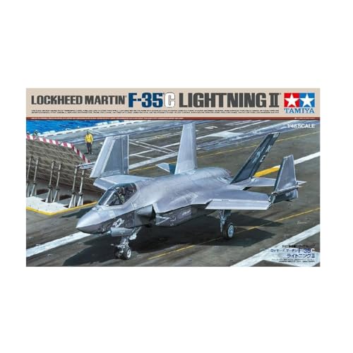 Tamiya 61127 1:48 US F-35C Lightning II - originalgetreue Nachbildung, Plastik Bausatz, Basteln, Modellbausatz, Zusammenbauen, Jet Bausatz von TAMIYA