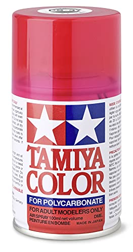 Tamiya 86037 PS-37 Translucent Rot Polyc. 100ml - Sprühfarbe für Plastik- und RC Modellbau, Modellbau und Bastelzubehör, Sprühfarben für den Modellbau von TAMIYA